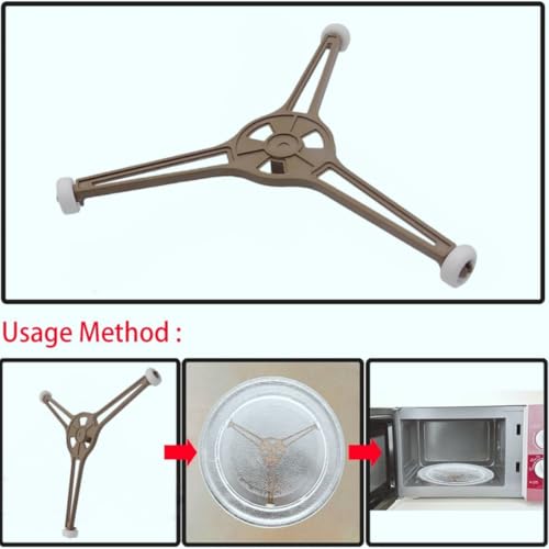 Mikrowellenherd Ring,Mikrowelle Drehteller Stützständer,Mikrowelle Drehtellerring Platte Tragrahmen Rollerstützleitungsring,Microwave Plattenhalter Mit 3 Rollen Roller