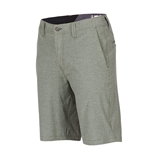 Volcom Men's SNT Faded Hybrid Short, Army Green Combo, 32 Volcom Men's SNT Faded Hybrid Short, Army Green Combo, 32