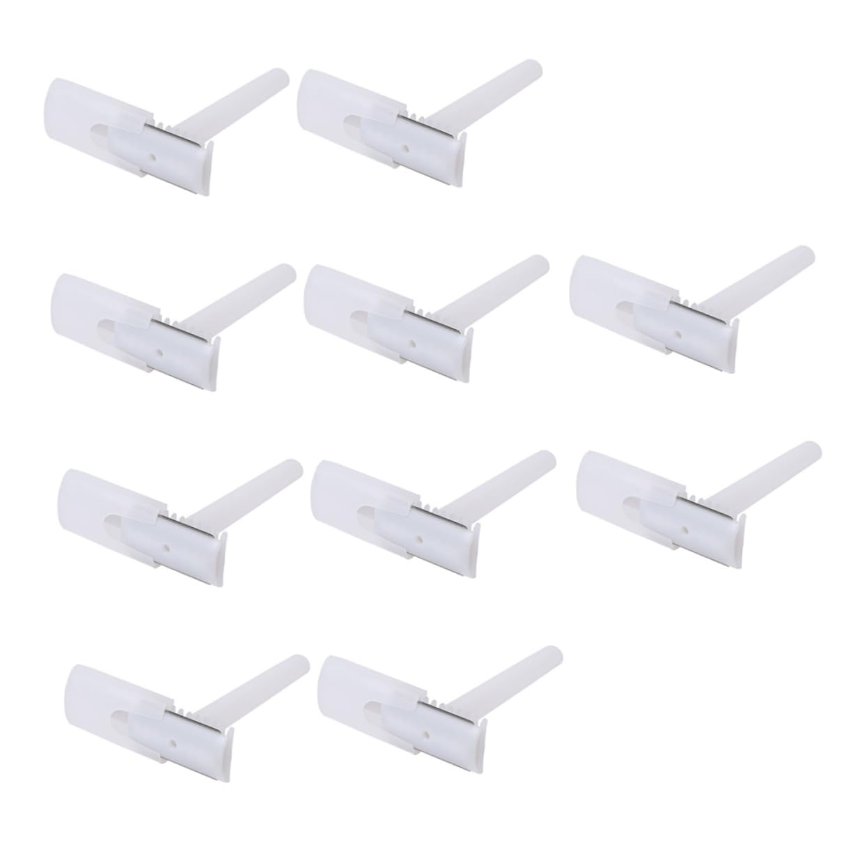 PLAFOPE 25 Maquinillas de Afeitar Desechables para Vello Privado Mango Cómodo y Material Abs, Fácil de Usar, Ideales para Viaje y Cuidado Personal