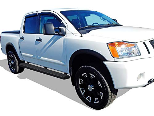 Estribos running boards 5 pulgadas negro Nissan Titan miniatura 6