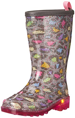 Western Chief Unisex-Child PVC Lighted Kids Rain Boot