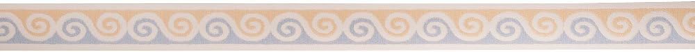 Readyroll Self Adhesive Border - Swirl Waves Whirl Yellow/Blue - 60132