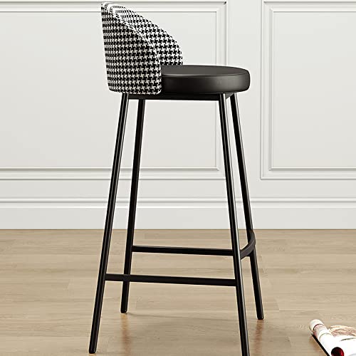 Tabourets de bar en cuir synthétique au design raffiné gris - 6