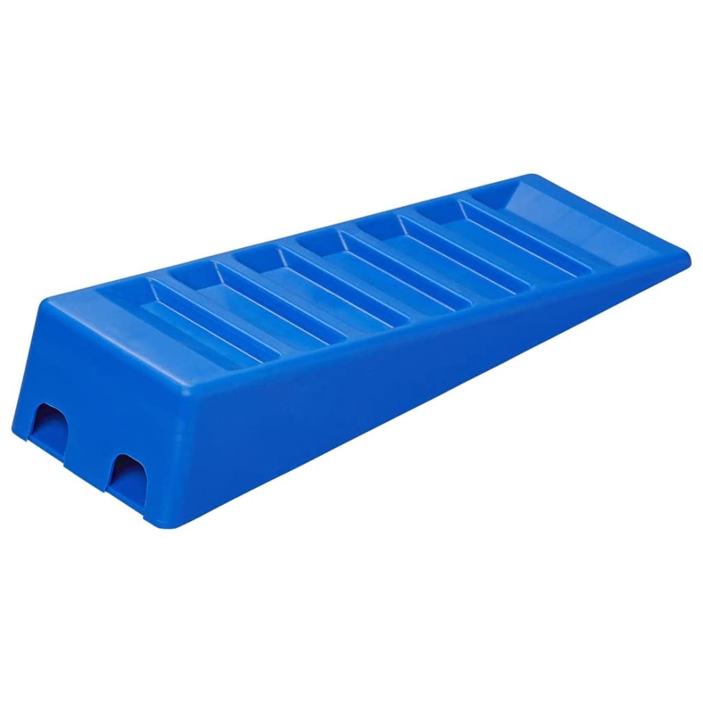 Seguridad y seguridad del vehículo - Piezas y accesorios del vehículo - ProPlus Juego de niveladores de caravana de 2 piezas, 75 mm, plástico azul