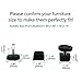 uxcell Leveling Feet 30 x 30mm Square Insert Furniture Adjustable Leveler 8 Sets
