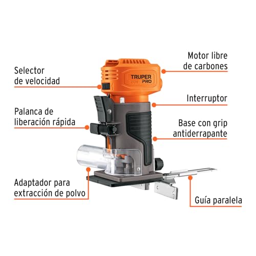Rebajadoras Router Truper 28 Imagen adicional