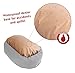 Majestic Pet 40 Inch Suede Calming Dog Bed Washable 40x29x9 (Inch) – Cozy Soft Round Donut Dog Bed with Spine Support for Dogs to Rest their Head - Round Pet Bed Large – Chocolate