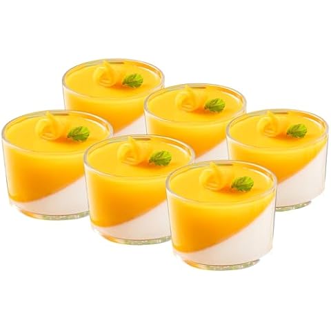 Baalaka Ramekins Oven Safe, Creme Brulee ramekins set of 6, Small Glass Bowls 4oz, Dipping Sauce Cups, Clear Salad Dressing Container and Dessert Bowls for Custard Cover
