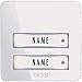 Produktbild M-E - 40606 E bell-202 TX 2-Fam Alu Swing House Kabellose Türklingel Button  weiß 210113