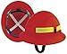 ERB 19850 Americana Wildlands Full Brim Mega Ratchet Hardhat, Red