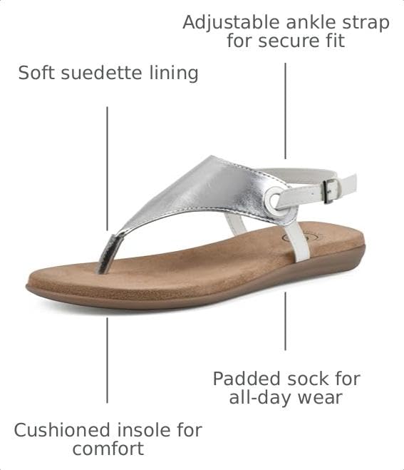 Image of WHITE MOUNTAIN Women's London Flat Sandal