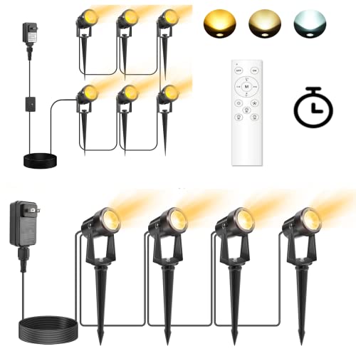 Volisun 4Pack Timing Lights Sensing And 6Pack Landscape Spotlights Low Volatge Landscape Ligths #TOP10