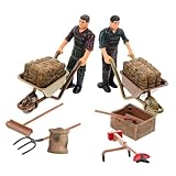 Les agriculteurs sont des artisans : les modèles miniatures peuvent être utilisés comme jouets pour enfants, accessoires de photographie, mini accessoires de décoration pour la maison, mini ferme