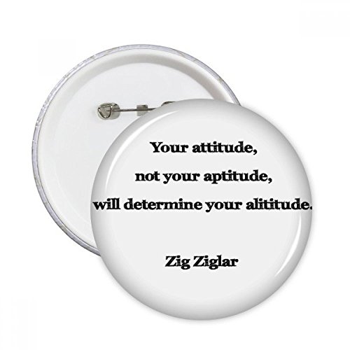 Badge rond Votre attitude cadeau inspirant original lot 5 broches M