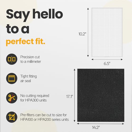 Image of HPA300 Filter Replacement Compatible with Honeywell HEPA Air Purifier HPA300 Series, HPA300, HPA304, HPA8350, HPA300VP, HPA3300b, HPA5300