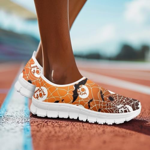 Image of Floral Sneakers for Women Colorful Art Shoes for Women Slip On Casual Work Shoes