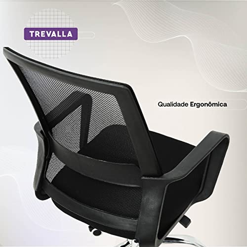 Cadeira Executiva Escritório Giratória Trevalla TL-CDE-35-1 Preta