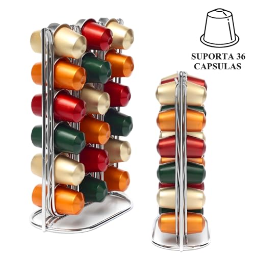 Suporte Porta 36 Cápsulas Organizador Café Expresso Cozinha Kehome 9019
