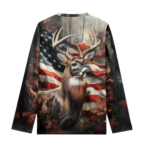 Image of Renewold Boys Girls Tees Kids T-Shirt Long Sleeve Crewneck T Shirts Casual Athletic Tops Clothing for Home School Travel