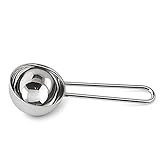 Kaffeemaßlöffel Kaffeelöffel Kaffeemaß Maßlöffel für Kaffee kurz, Edelstahl, ca 10 x 3.5 x 2 cm, ca. 15 ml, spülmaschinenfest