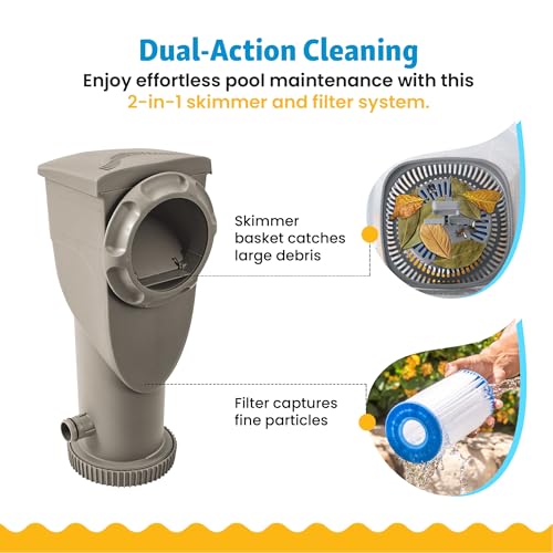 Image of Funsicle SkimmerPlus 1,500 GPH Filter Pump for Above Ground Swimming Pools