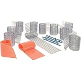 10'W x 10'H Transparent Scratch Resistant Strip Door Curtain Kit