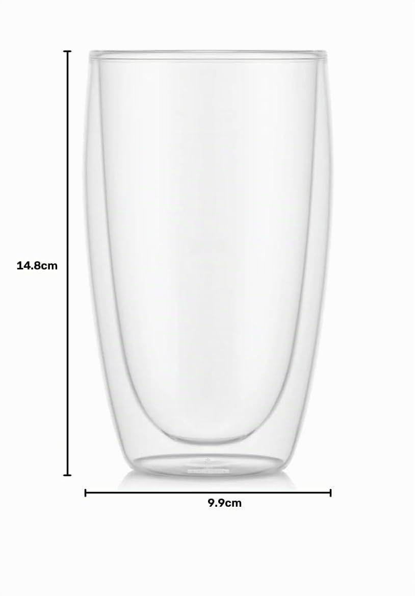Pavina: set 2 bicchieri, doppia parete, 0.45 l