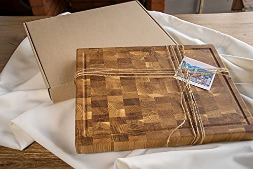 Pyprojectend Grain Oak Wood Cutting Board 16X12 In Butcher Chopping Block (16X12) #TOP6
