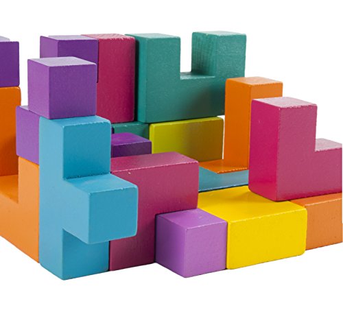 Mindware Pattern Play 3D – Recreate The 40 Design Cards On Your Own – 22Pc Wooden Block Pattern Puzzle For Kids And Adults – Classic Educational Shape Toys For Classrooms #TOP2