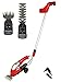 Produktbild Grizzly Tools Akku Gras- und Strauchschere Heckenschere Rasenschere 12 cm Strauchmesser, 7,3 cm Grasmesser, Teleskopstiel, Ladezeit 1h, werkzeugloser Scherenwechsel, drehbarer Schneidkopf