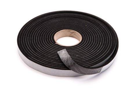 Image of Niyaati Gasket Black Foam Single Sided Adhesive Tape 10mm Width x 2mm Thick x 10 Meter Length (Pack of 4)