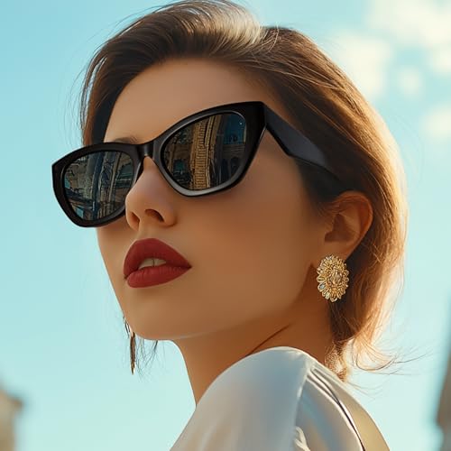 ZENOTTIC Cat Eye Polarized Sunglasses Womens: Trendy Designer Sun Glasses - Retro Square Stylish Shades3