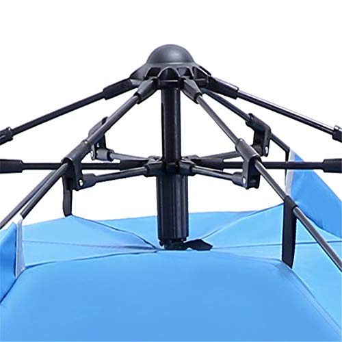 Tente camping 2 places bleue imperméable anti-UV et pliante - 3