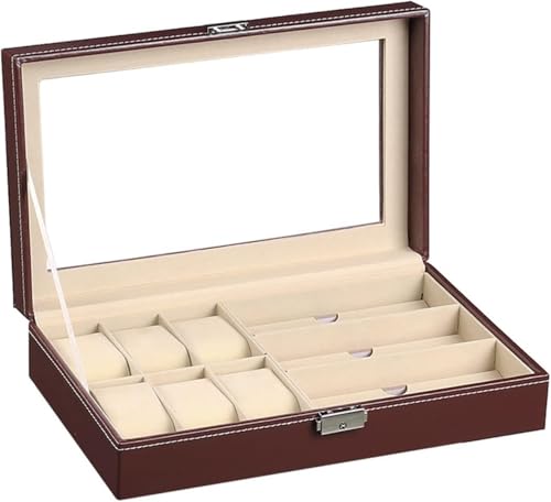 Caja de almacenamiento de madera para reloj...