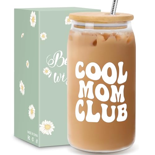 Mothers Day Gifts for Mom from Daughter Son, Funny Gifts Ideas for Women Mama Stepmom Mother In Law, Personalized Anniversary Birthday Mothers Day Presents for Wife from Husband - Can Glass 16OZ by Zutcogo - Used condition - US$11.26