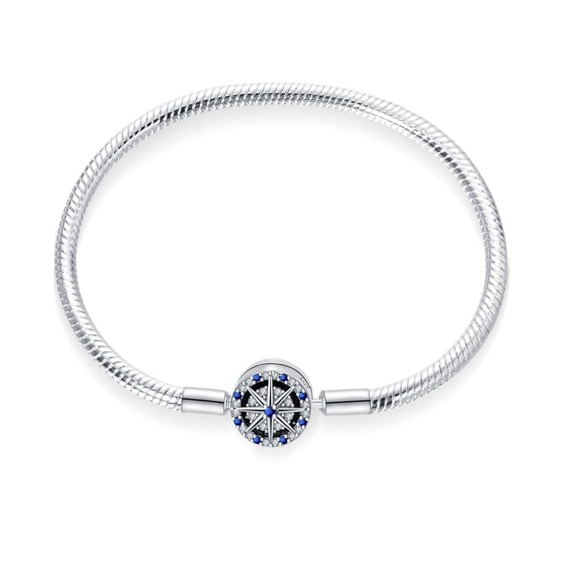 TINSLO Damen Armband 925 Sterling Silber, Armbänder mit Herz Verschluss Moments Schlangen Gliederarmband Armkette Valentinstag Muttertag Geburtstags Weihnachten Geschenk für Frauen Freundin Mama