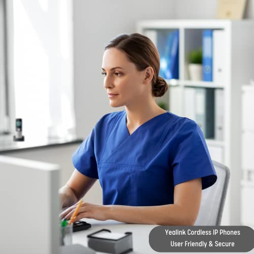 Global Teck Bundle Of Yealink W53P Ip Cordless Phones Office Bundle-Dect Handset And Base Unit And Microfiber Cloth - Requires Voip Service (Base - 4 Handset) #TOP2