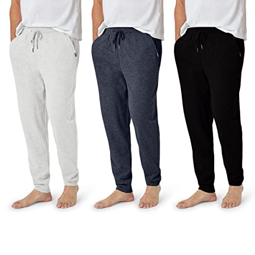 Eddie Bauer 3-Pack Mens Pajama Pants - Cotton Knit Lounge Sweatpants for Men with Pockets | Soft PJ Bottom Sleepwear by Eddie Bauer - Used condition - US$52.98
