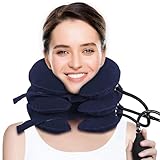 LuminaVerde Nackenstrecker, Aufblasbar Nackenkissen & Halskrause, Neck Stretcher Nackentrainer Für Haltungskorrektur Und Nackenstütze