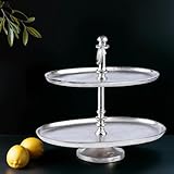 Größe aufgebaut: 34cm Hoch 30cm Breit und 20cm Tief | Material: Aluminium für einen modernen Look in jedes Zuhause | Farbe: Silber