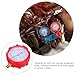 Cabilock Automotive Manifold Gauge Set with Low and High Pressure Gauges, Red Sturdy HVAC Pressure Tool for Car Ac System Maintenance and Coolant Testing