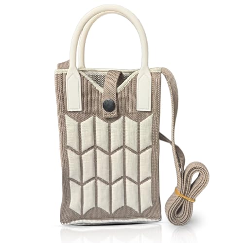 Knitted mini crossbody bag, lightweight cell phone bag for girls, for carrying cell phone and daily necessities