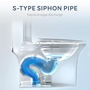 Dualflushelongatedstandardonepiecetoiletforbathroomcomfortheightinwhite Urban Country Home Decor Dual flush elongated standard one piece toilet for bathroom comfort height in white urban country home decor