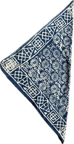 100% Organic Cotton Bandana Moselle, Bandana Scarf, Paisley Design Scarf, Unique Design Hand Printed Paisley Design Cotton Scarf, Cotton Bandana For Men and Women, Best Gift For Men And Women. Best4