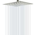 SOLVEX Rain Shower Head - High Pressure Rainfall Shower Head Made of Stainless Steel - High Flow Waterfall Bathroom Square Showerhead (8" Chrome,SP-50018)