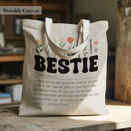 Bolso Tote de Lona para Mujer con Bolsillo Interior miniatura 3
