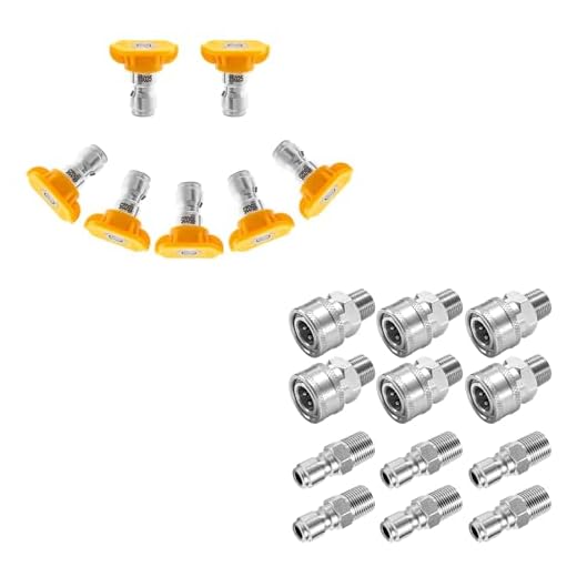 15° Yellow Nozzle Tips for Pressure Washers