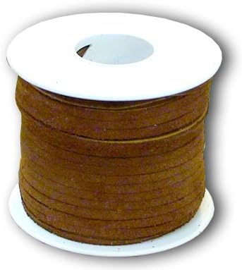 Springfield Leather Company 1/8"x25yd Suede Medium Brown Leather Lace