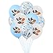 Produktbild DreamJing Bauernhof Hund Geburtstag Set, Blau Konfetti Ballons & Hunde Thema Luftballons 12 Zoll Hunde Geburtstag Deko Tier Party Deko Luftballons Dekoration Zubehör, 10 Stücke