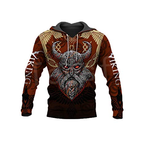 Sweat à capuche Harajuku graphique sweat homme 3D tattoo taille L